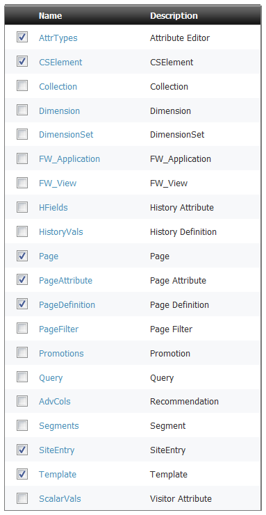 Asset Type enabling